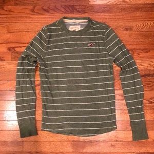 Hollister Mens Striped long sleeve shirt Size M